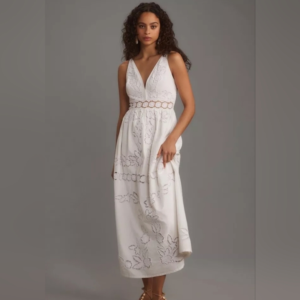 Vineet Bahl V-Neck Floral dress
